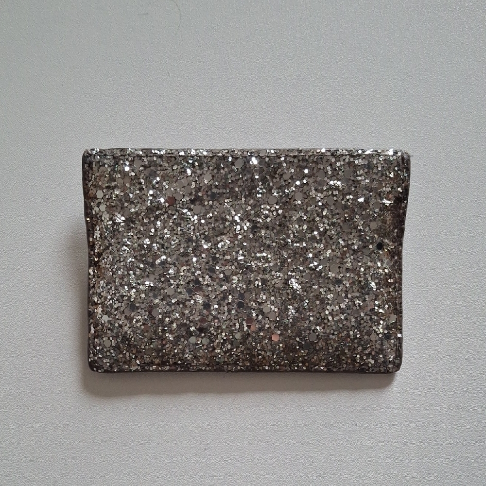Kate Spade Silver Glitter Card Holder
